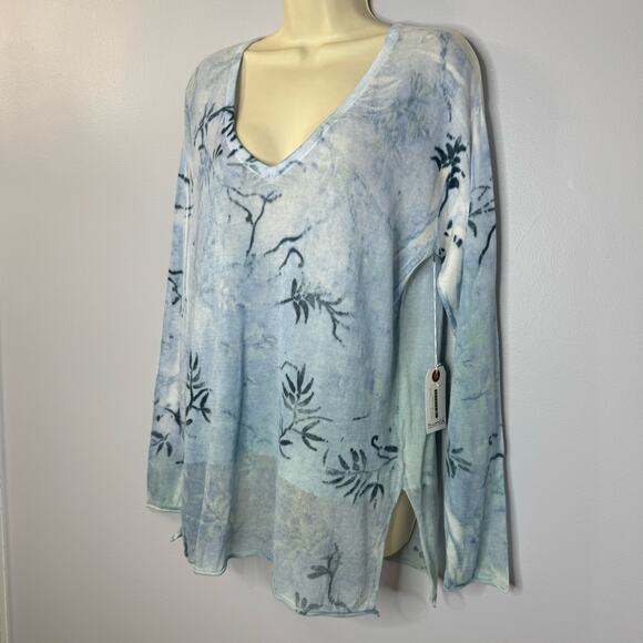 Ma+ch Marika Charles Women’s V Neck Cotton Sweater Top Lightweight Sz 3 L - Picture 6 of 13